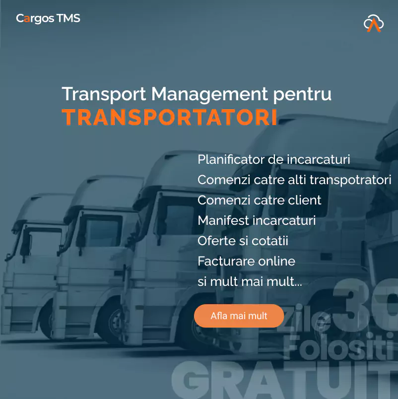 Cargos TMS, functii pentru Transportatori