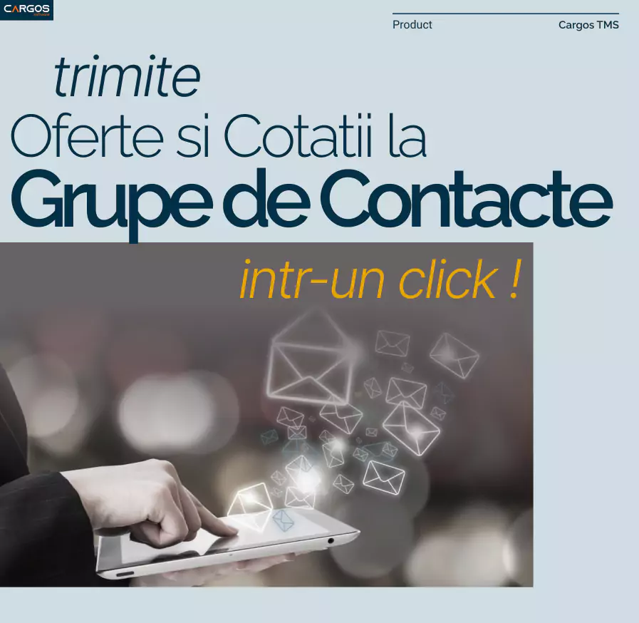 Cargos TMS - Gestionarea Contactelor prin Grupe