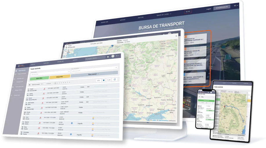 Транспортная биржа Cargo.md на компьютере и телефоне