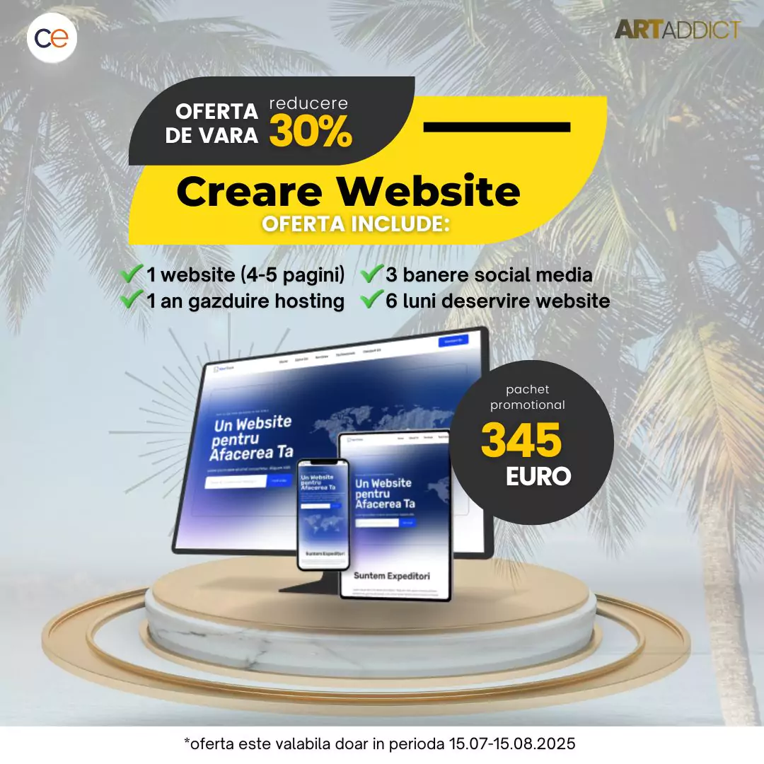 Creare website, oferta de vara, bursa transport cargo.md, artaddict design
