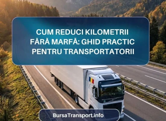 Cum reduci kilometrii fără marfă, ghid practic pentru transportatorii din Moldova