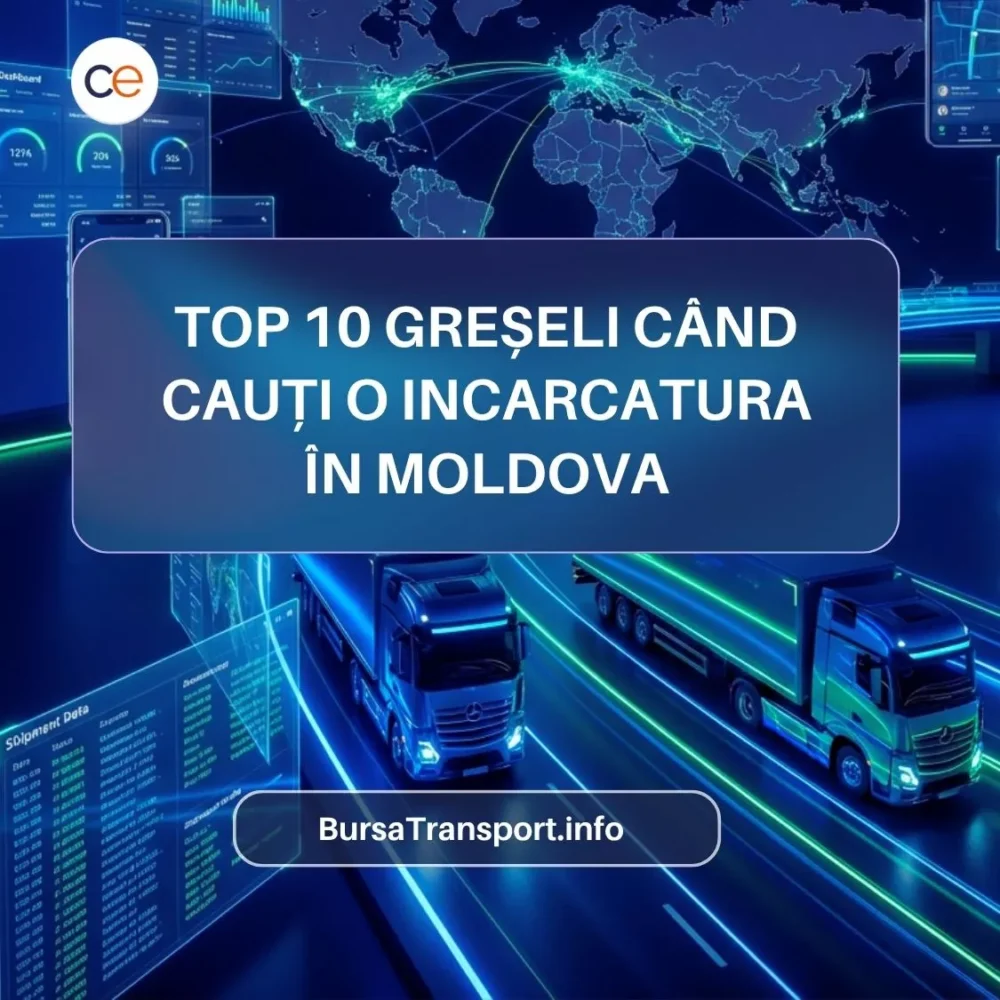 Top 10 greșeli pe care le fac transportatorii când caută marfă în Moldova