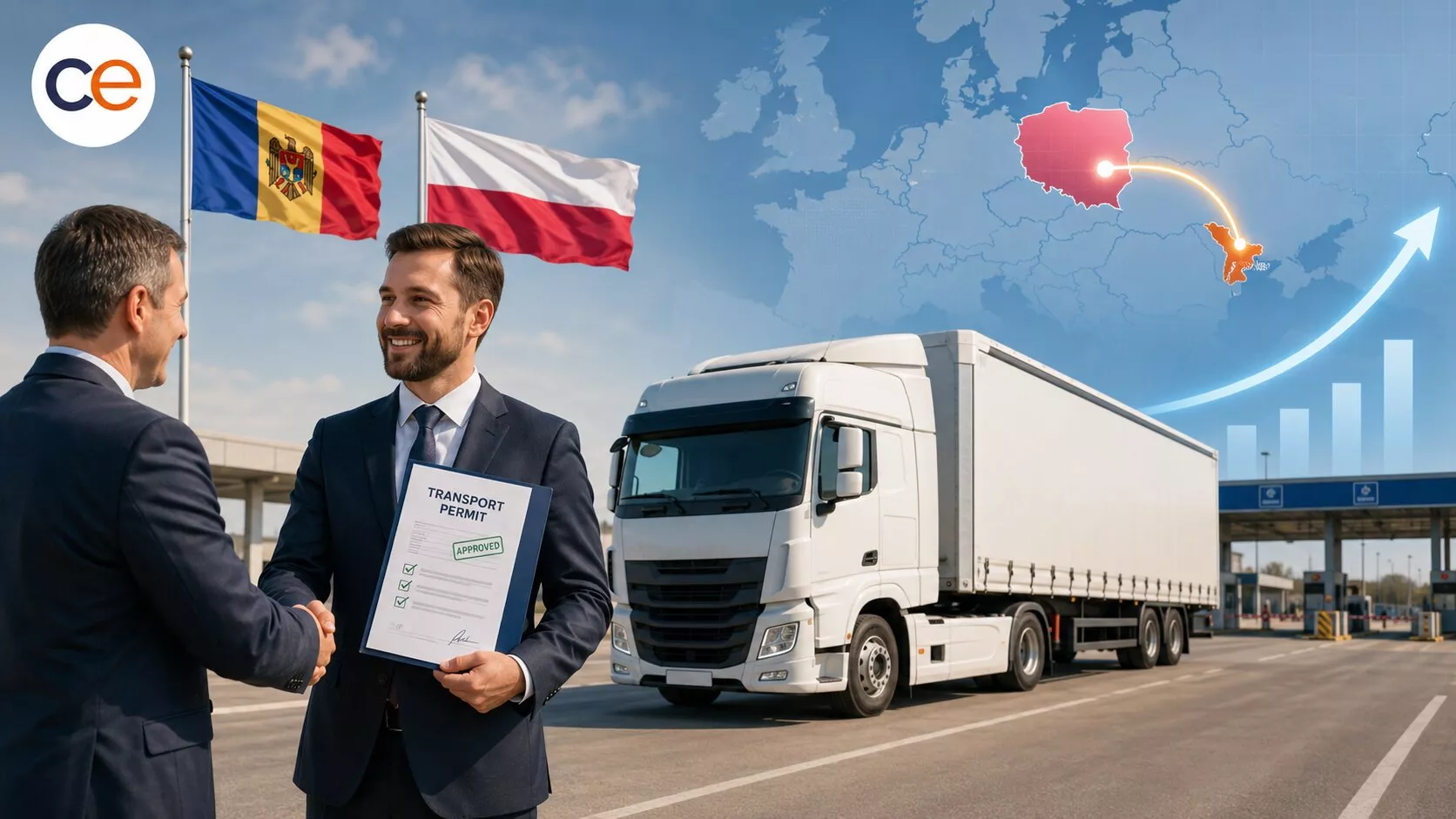 Moldova și Polonia relansează transportul rutier internațional